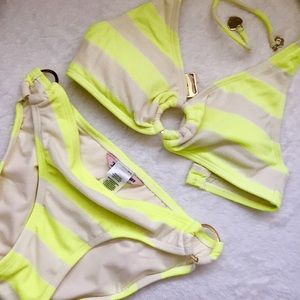 Juicy Couture Striped Two-Piece Swimwear